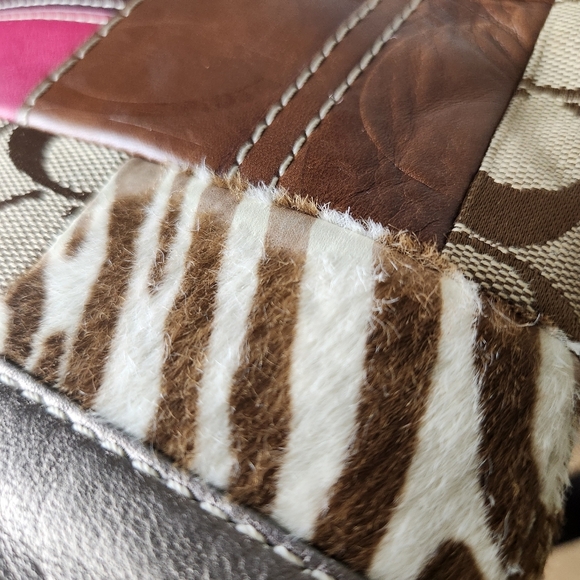 Coach Limited Edition Patchwork Crossbody Bag Mixed Leathers Authentic - Picture 15 of 16